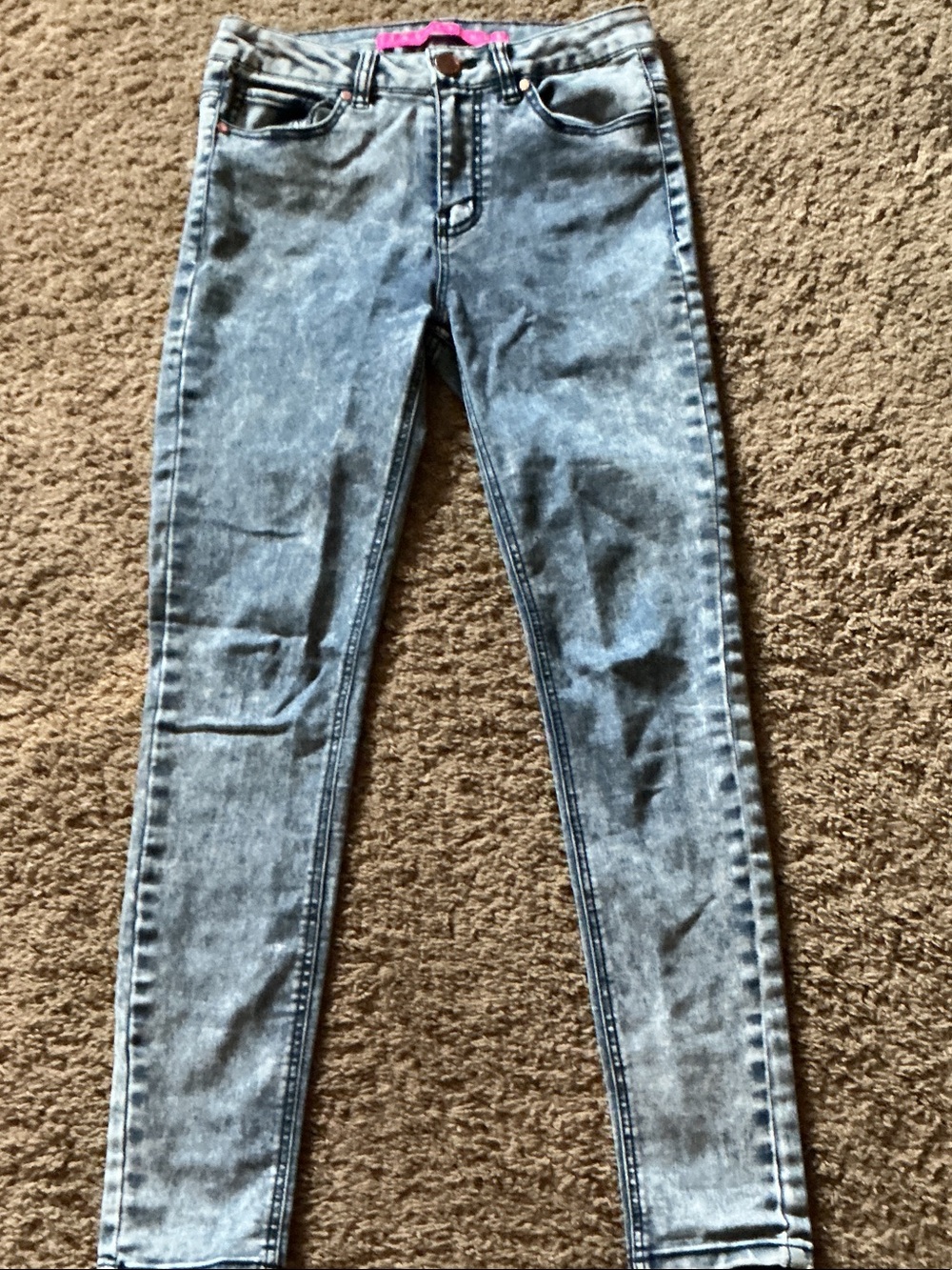 Women’s Tinseltown Acid Wash Skinny Jeans - Light Blue